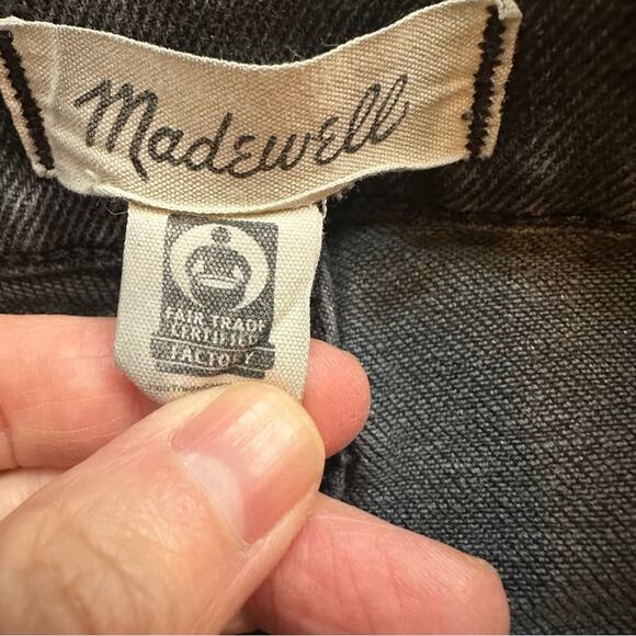 Madewell Jeans Size 27 Black Denim 10 " High Rise MA977 Skinny Starkey Wash 2020 - Picture 12 of 13